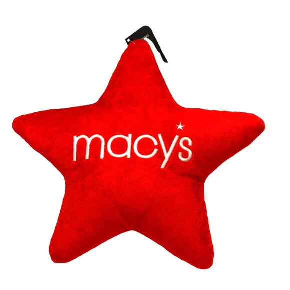 Macy's Red & White Star Shaped Dog Chew Toy - Picture 1 of 3
